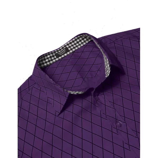 COOFANDY Men's Business Dress Shirt Long Sleeve Slim Fit Casual Button Down Shirt