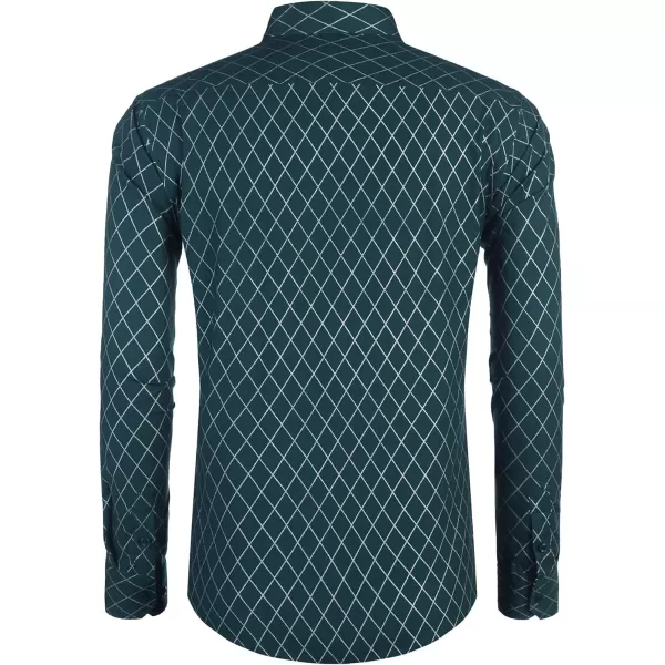 COOFANDY Men's Business Dress Shirt Long Sleeve Slim Fit Casual Button Down Shirt