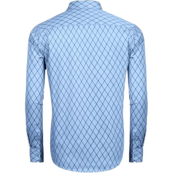 COOFANDY Men's Business Dress Shirt Long Sleeve Slim Fit Casual Button Down Shirt