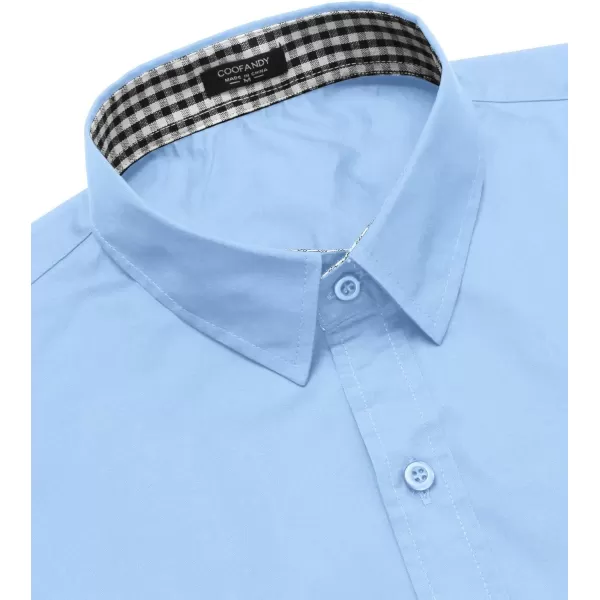 COOFANDY Men's Business Dress Shirt Long Sleeve Slim Fit Casual Button Down Shirt