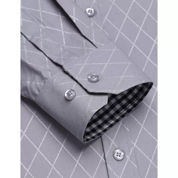 COOFANDY Men's Business Dress Shirt Long Sleeve Slim Fit Casual Button Down Shirt