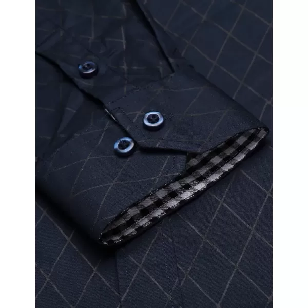 COOFANDY Men's Business Dress Shirt Long Sleeve Slim Fit Casual Button Down Shirt