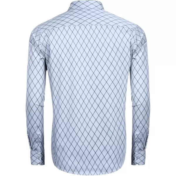 COOFANDY Men's Business Dress Shirt Long Sleeve Slim Fit Casual Button Down Shirt