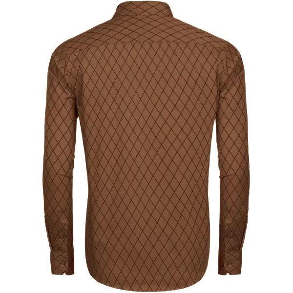 COOFANDY Men's Business Dress Shirt Long Sleeve Slim Fit Casual Button Down Shirt