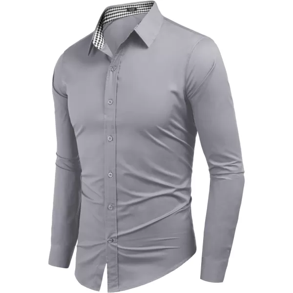 COOFANDY Men's Business Dress Shirt Long Sleeve Slim Fit Casual Button Down Shirt