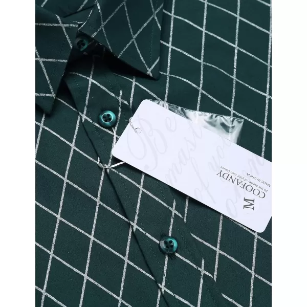 COOFANDY Men's Business Dress Shirt Long Sleeve Slim Fit Casual Button Down Shirt