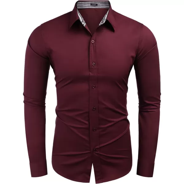 COOFANDY Men's Business Dress Shirt Long Sleeve Slim Fit Casual Button Down Shirt