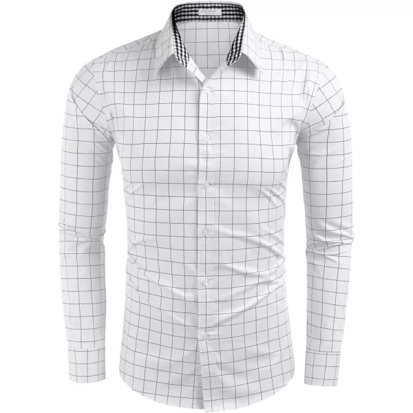 COOFANDY Men's Business Dress Shirt Long Sleeve Slim Fit Casual Button Down Shirt