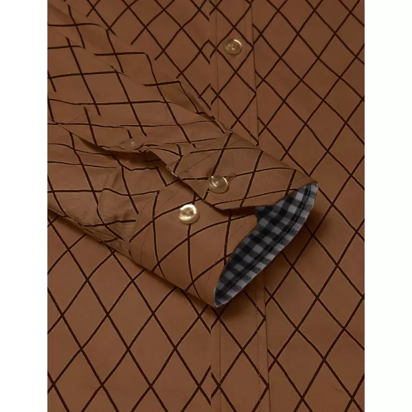 COOFANDY Men's Business Dress Shirt Long Sleeve Slim Fit Casual Button Down Shirt