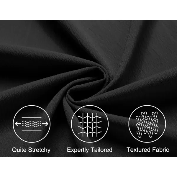 COOFANDY Mens Casual Button Down Shirt Summer Beach Shirts Long Sleeve Cuban Collared Tropical Textured Shirts