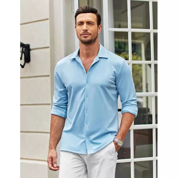 COOFANDY Men's Casual Button Down Shirt Wrinkle Free Shirts Long Sleeve Dress Shirt