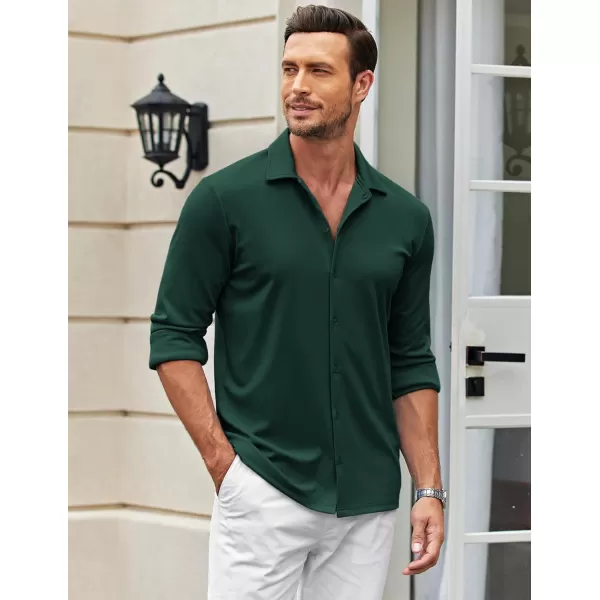 COOFANDY Men's Casual Button Down Shirt Wrinkle Free Shirts Long Sleeve Dress Shirt
