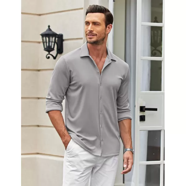 COOFANDY Men's Casual Button Down Shirt Wrinkle Free Shirts Long Sleeve Dress Shirt