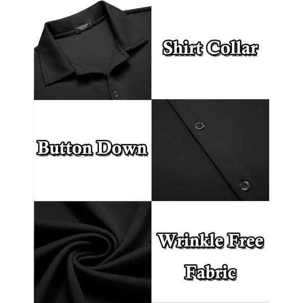 COOFANDY Men's Casual Button Down Shirt Wrinkle Free Shirts Long Sleeve Dress Shirt