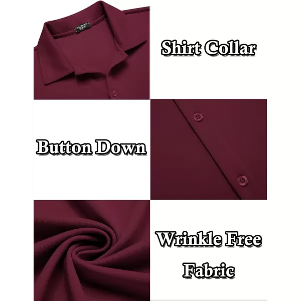 COOFANDY Men's Casual Button Down Shirt Wrinkle Free Shirts Long Sleeve Dress Shirt