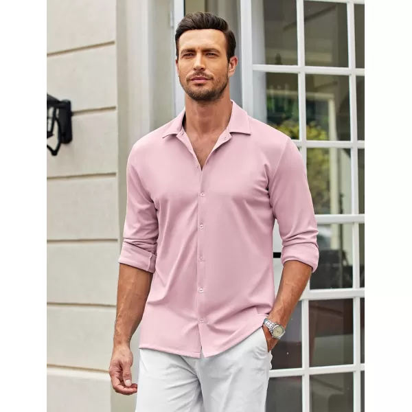 COOFANDY Men's Casual Button Down Shirt Wrinkle Free Shirts Long Sleeve Dress Shirt