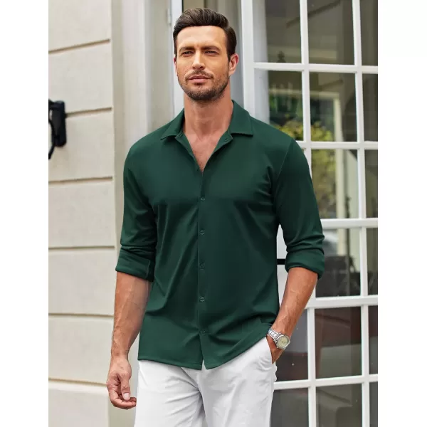 COOFANDY Men's Casual Button Down Shirt Wrinkle Free Shirts Long Sleeve Dress Shirt