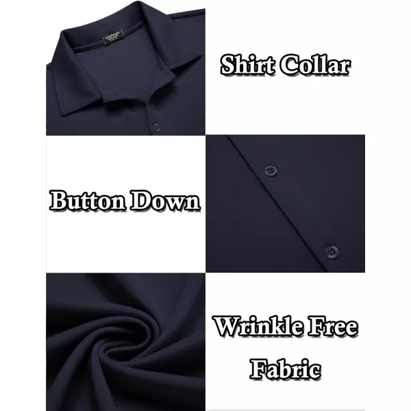 COOFANDY Men's Casual Button Down Shirt Wrinkle Free Shirts Long Sleeve Dress Shirt