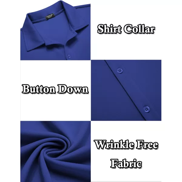 COOFANDY Men's Casual Button Down Shirt Wrinkle Free Shirts Long Sleeve Dress Shirt