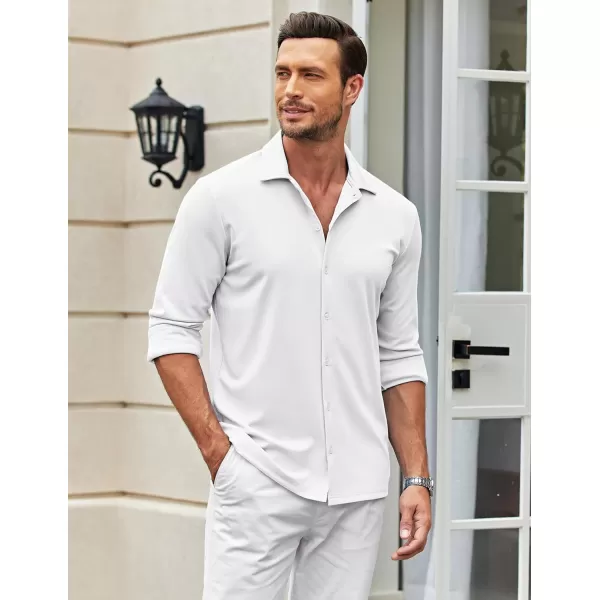 COOFANDY Men's Casual Button Down Shirt Wrinkle Free Shirts Long Sleeve Dress Shirt