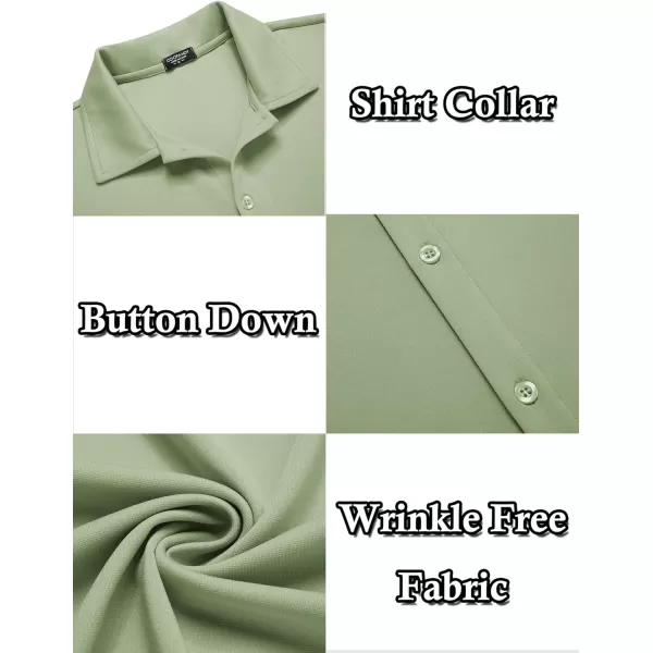 COOFANDY Men's Casual Button Down Shirt Wrinkle Free Shirts Long Sleeve Dress Shirt