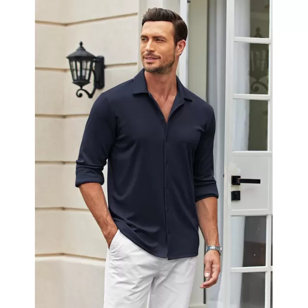 COOFANDY Men's Casual Button Down Shirt Wrinkle Free Shirts Long Sleeve Dress Shirt