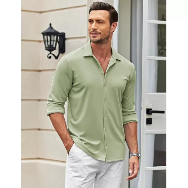 COOFANDY Men's Casual Button Down Shirt Wrinkle Free Shirts Long Sleeve Dress Shirt