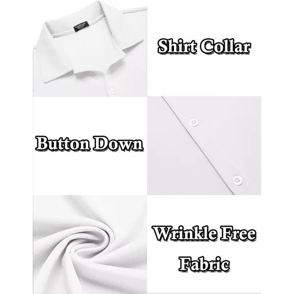 COOFANDY Men's Casual Button Down Shirt Wrinkle Free Shirts Long Sleeve Dress Shirt