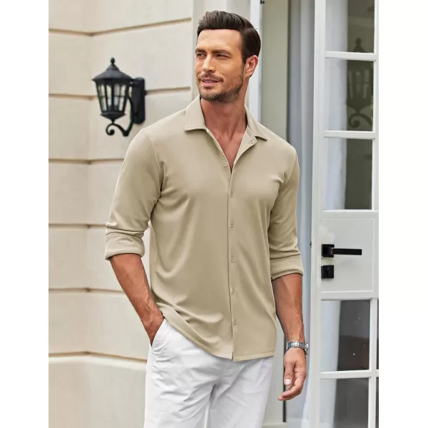 COOFANDY Men's Casual Button Down Shirt Wrinkle Free Shirts Long Sleeve Dress Shirt