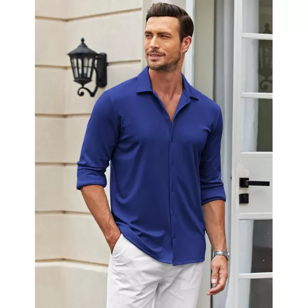 COOFANDY Men's Casual Button Down Shirt Wrinkle Free Shirts Long Sleeve Dress Shirt