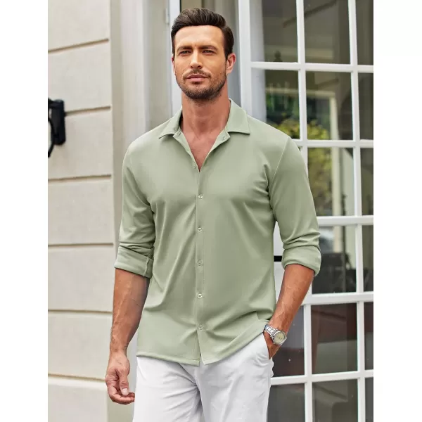 COOFANDY Men's Casual Button Down Shirt Wrinkle Free Shirts Long Sleeve Dress Shirt