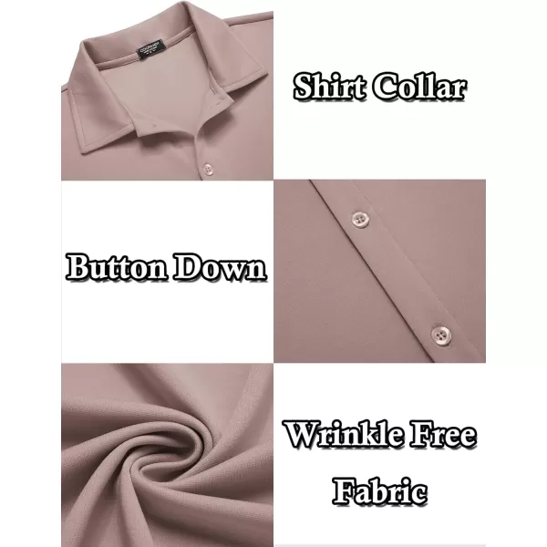 COOFANDY Men's Casual Button Down Shirt Wrinkle Free Shirts Long Sleeve Dress Shirt