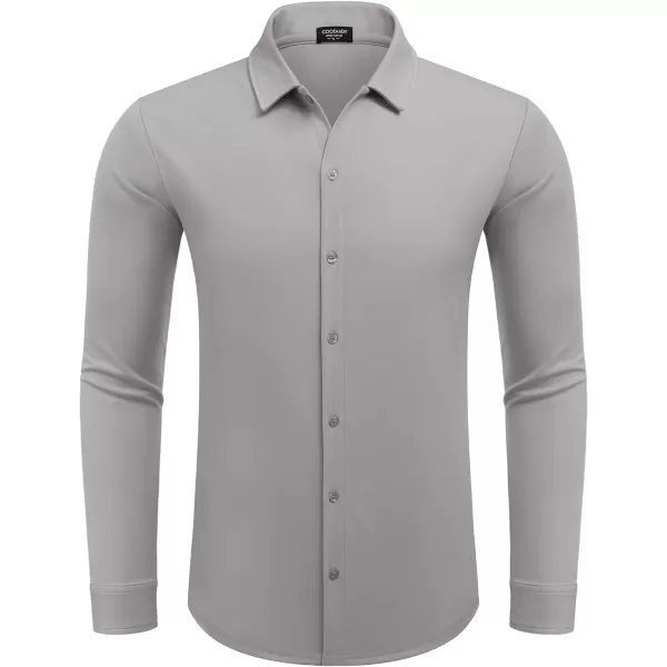 COOFANDY Men's Casual Button Down Shirt Wrinkle Free Shirts Long Sleeve Dress Shirt