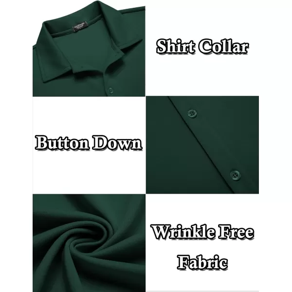 COOFANDY Men's Casual Button Down Shirt Wrinkle Free Shirts Long Sleeve Dress Shirt
