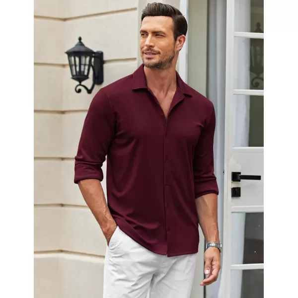 COOFANDY Men's Casual Button Down Shirt Wrinkle Free Shirts Long Sleeve Dress Shirt