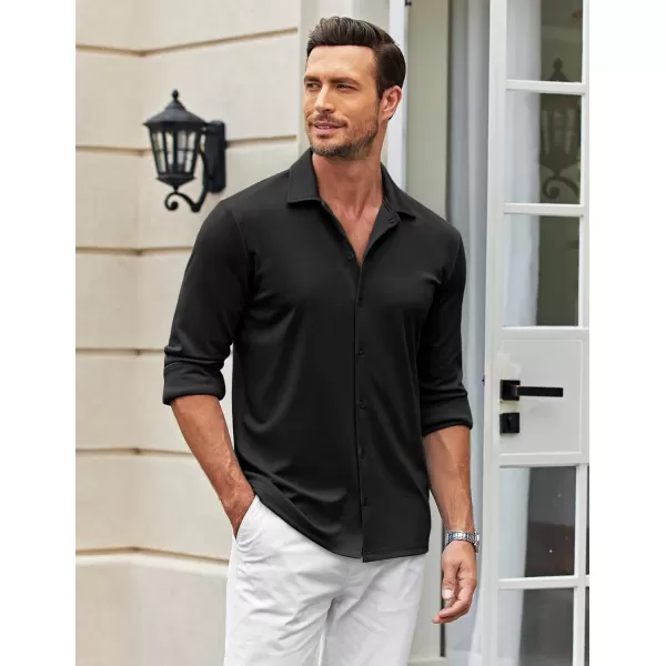 COOFANDY Men's Casual Button Down Shirt Wrinkle Free Shirts Long Sleeve Dress Shirt