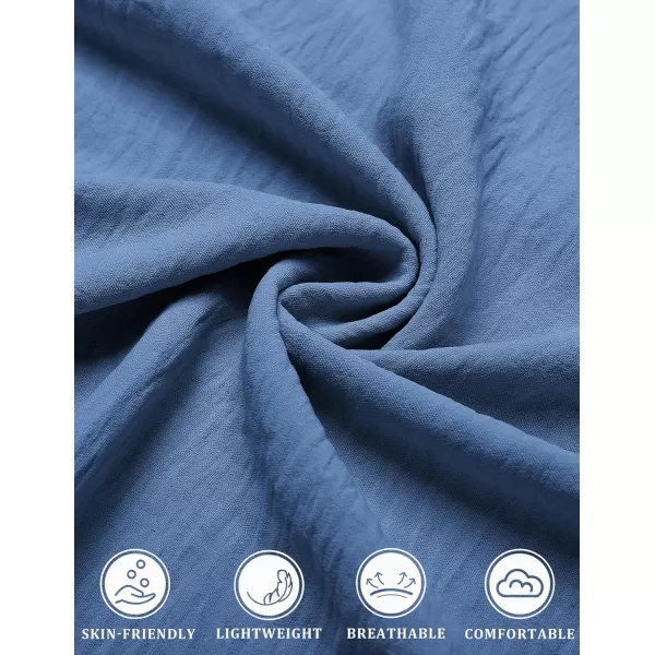 COOFANDY Men's Casual Button Down Short Sleeve Shirts Textured Summer Beach Shirt