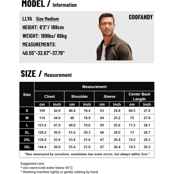 COOFANDY Men's Casual Corduroy Jacket Lightweight Bomber Style Shirt Jacket Vintage Coat