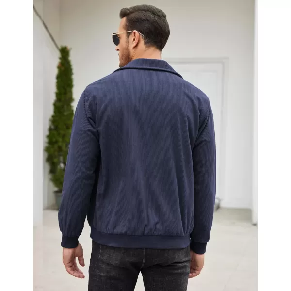 COOFANDY Men's Casual Corduroy Jacket Lightweight Bomber Style Shirt Jacket Vintage Coat