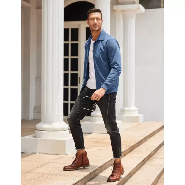 COOFANDY Men's Casual Corduroy Jacket Lightweight Bomber Style Shirt Jacket Vintage Coat