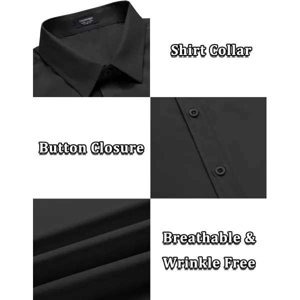 COOFANDY Men's Casual Dress Shirts Short Sleeve Wrinkle Free Casual Button Down Shirts