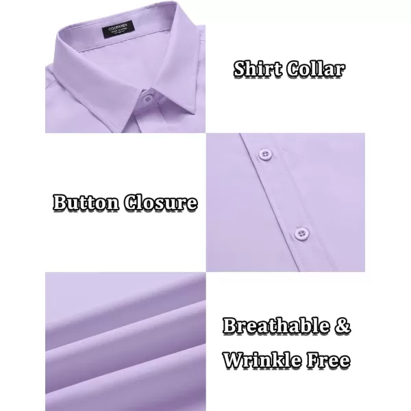 COOFANDY Men's Casual Dress Shirts Short Sleeve Wrinkle Free Casual Button Down Shirts