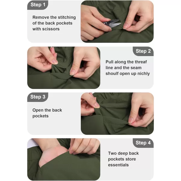 COOFANDY Men's Casual Pants Classic Fit Flat Front Pants Lightweight Elastic Waist Golf Trousers with Pockets