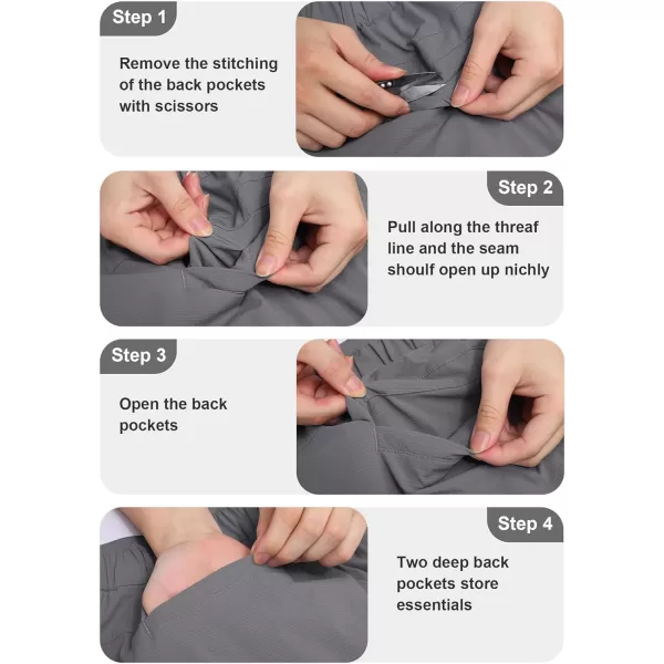 COOFANDY Men's Casual Pants Classic Fit Flat Front Pants Lightweight Elastic Waist Golf Trousers with Pockets