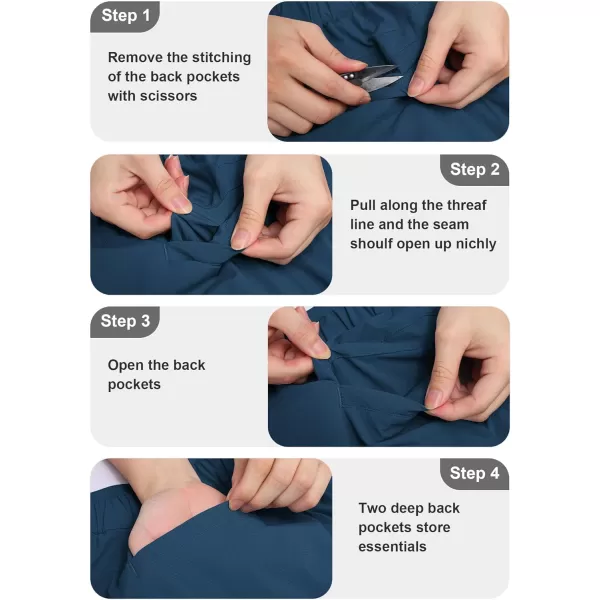 COOFANDY Men's Casual Pants Classic Fit Flat Front Pants Lightweight Elastic Waist Golf Trousers with Pockets