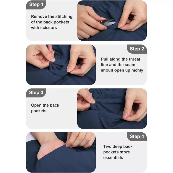 COOFANDY Men's Casual Pants Classic Fit Flat Front Pants Lightweight Elastic Waist Golf Trousers with Pockets