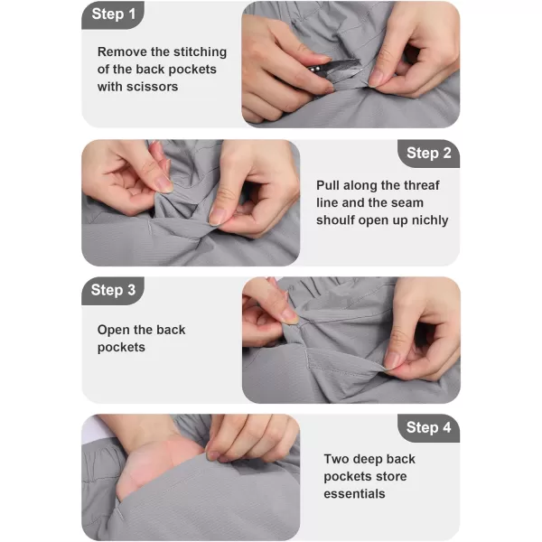 COOFANDY Men's Casual Pants Classic Fit Flat Front Pants Lightweight Elastic Waist Golf Trousers with Pockets