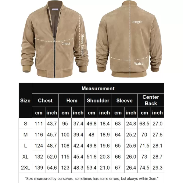 COOFANDY Men's Casual Varsity Jacket Vintage Lightweight Suede Bomber Jackets