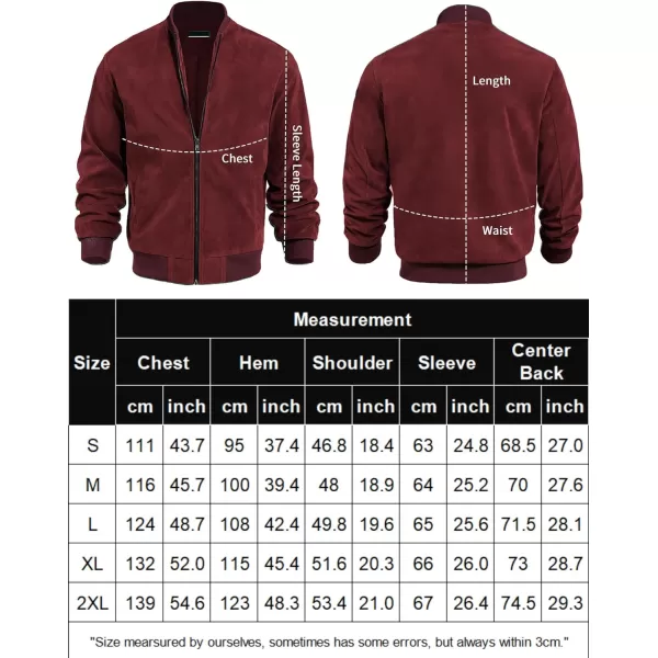 COOFANDY Men's Casual Varsity Jacket Vintage Lightweight Suede Bomber Jackets