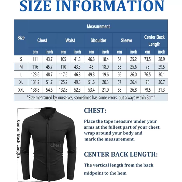 COOFANDY Men's Cotton Linen Shirt Long Sleeve Button Down Shirts Band Collar Beach Yoga Shirts